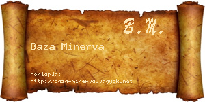 Baza Minerva névjegykártya